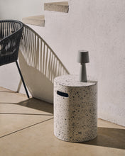 Load image into Gallery viewer, Jenell outdoor terrazzo footrest in white, Ø 35 cm - image 2