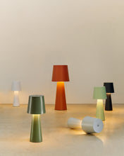 Load image into Gallery viewer, Arenys large outdoor metal table lamp in a white painted finish - image 4
