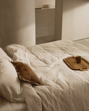 Load image into Gallery viewer, Simmel grey linen blend duvet and pillow cover set for 180 cm bed - image 6