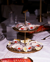 Load image into Gallery viewer, Aruc 2-layered tray made of gold-coloured stainless steel