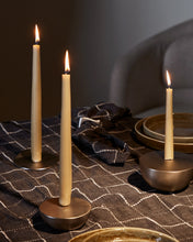 Load image into Gallery viewer, Quira large candle holder in silver-plated stainless steel