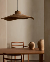 Load image into Gallery viewer, Albenya ceiling lamp made of natural fibres and cotton with a natural and white finish Ø 90 cm - image 4