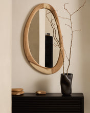 Load image into Gallery viewer, Selem mungur wood mirror with natural finish 60 x 107 cm - image 5