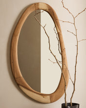 Load image into Gallery viewer, Selem mungur wood mirror with natural finish 60 x 107 cm - image 6