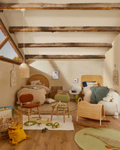 Load image into Gallery viewer, Milu green, 100% cotton rug with a goose feature, Ø 100 cm - image 4