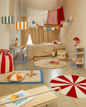 Load image into Gallery viewer, Wirla beige and red, 100% cotton rug, Ø 100 cm - image 5