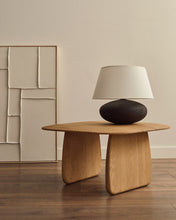 Load image into Gallery viewer, Nessi metal table lamp in a black terracotta effect finish UK adapter - image 2