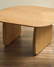 Load image into Gallery viewer, Pirita side table made from solid oak wood in a natural finish, 70.6 x 70 cm FSC 100% - image 2