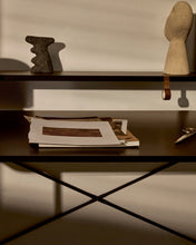 Load image into Gallery viewer, Galatia black melamine table with metal legs in black finish 120 x 60 cm - image 3