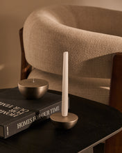 Load image into Gallery viewer, Quira large candle holder in silver-plated stainless steel - image 2