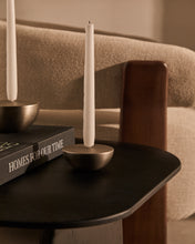 Load image into Gallery viewer, Quira small candle holder in silver-plated stainless steel - image 2