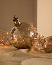 Load image into Gallery viewer, Piril Christmas bauble made of brown recycled glass, Ø 25 cm - image 2