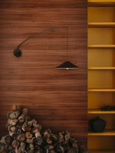 Load image into Gallery viewer, Kally wall lamp in a black painted finish UK adapter - image 3