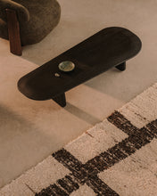Load image into Gallery viewer, Pirita coffee table made from solid oak wood in a black finish, 146 x 56.5 cm FSC 100%
