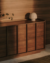 Load image into Gallery viewer, Onix sideboard with a walnut veneer in a dark finish, 200 x 80 cm FSC Mix Credit - image 5
