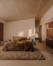 Load image into Gallery viewer, Serla green, 100% cotton chenille bedspread with rhomboid shapes for 90/135 cm bed - image 4