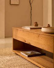 Load image into Gallery viewer, Alguema raisable coffee table in oak veneer with natural finish 120 x 60 cm - image 8