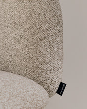Load image into Gallery viewer, Idaira chair in thick beige chenille and steel legs in a beige finish, FSC Mix Credit - image 7