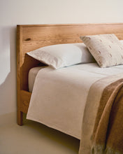 Load image into Gallery viewer, Alguema bed in oak veneer with natural finish for 160 x 200cm mattress - image 8