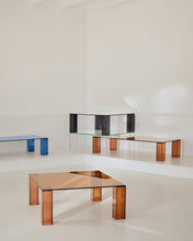 Load image into Gallery viewer, Adularia blue, tempered-glass coffee table, 140 x 60 cm - image 5
