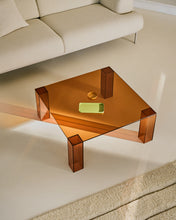 Load image into Gallery viewer, Adularia brown, tempered-glass side table, 85 x 85 cm - image 3