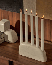 Load image into Gallery viewer, Signe large, white marble candlestick, 10 cm