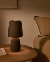 Load image into Gallery viewer, Tandy brown terracotta table lamp UK adapter
