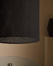 Load image into Gallery viewer, Mariela linen ceiling lamp shade in a black finish Ø 40 x 60 cm - image 4