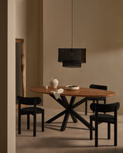 Load image into Gallery viewer, Mariela linen ceiling lamp shade in a black finish Ø 60 x 40 cm - image 5