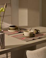 Load image into Gallery viewer, Odisa set of 2 cotton table mats with multi-colour stripes - image 3