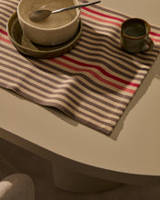 Load image into Gallery viewer, Odisa set of 2 cotton table mats with multi-colour stripes - image 2