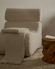 Load image into Gallery viewer, Club ecru-coloured, bouclé armchair - image 6