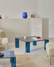 Load image into Gallery viewer, Adularia blue, tempered-glass side table, 85 x 85 cm - image 3