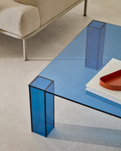 Load image into Gallery viewer, Adularia blue, tempered-glass side table, 85 x 85 cm - image 4