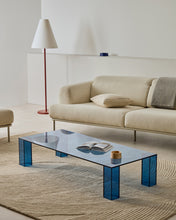 Load image into Gallery viewer, Adularia blue, tempered-glass coffee table, 140 x 60 cm - image 3