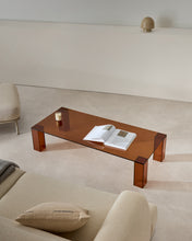 Load image into Gallery viewer, Adularia brown, tempered-glass coffee table, 140 x 60 cm - image 3