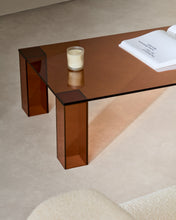 Load image into Gallery viewer, Adularia brown, tempered-glass coffee table, 140 x 60 cm - image 4