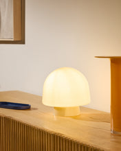 Load image into Gallery viewer, Reig grey glass table lamp UK adapter - image 4