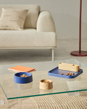 Load image into Gallery viewer, Bletz set of serving dishes for snacks made of acacia wood in a natural, blue finish FSC 100% - image 3
