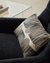 Load image into Gallery viewer, Log cushion cover with multicoloured graphic embroidery 30 x 50 cm - image 2