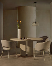 Load image into Gallery viewer, Nealy round table in lacquered MDF in an ecru finish, Ø 150 cm - image 5