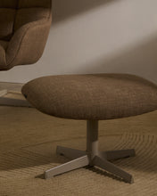 Load image into Gallery viewer, Jaspe light brown swivel armchair with grey-finished metal, FSC 100% - image 11