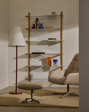 Load image into Gallery viewer, Jaspe beige swivel armchair with grey-finished metal, FSC 100% - image 12
