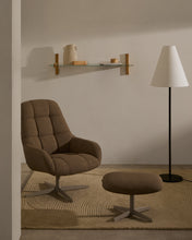 Load image into Gallery viewer, Jaspe light brown swivel armchair with grey-finished metal, FSC 100% - image 9