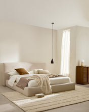 Load image into Gallery viewer, Ecru Blok bed with removable covers for 180 x 200 cm mattress FSC Mix Credit - image 5