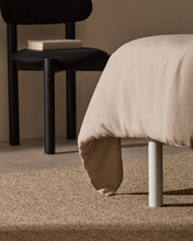 Load image into Gallery viewer, Ise mattress base leg in solid beech wood with a white finish - image 3