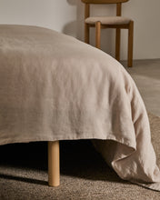 Load image into Gallery viewer, Ise bed base leg made of solid beech wood with a natural tone finish - image 3