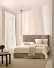 Load image into Gallery viewer, Jaira bed with removable linen and cotton cover in taupe for a 180 x 200 cm FSC Mix Credit mattress - image 4