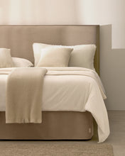 Load image into Gallery viewer, Jaira headboard with removable linen and cotton cover in taupe for a 180 cm FSC Mix Credit bed - image 4