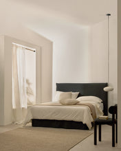 Load image into Gallery viewer, Anthracite grey linen and cotton Jaira bed with removable cover for a 180 x 200 cm FSC Mix Credit mattress - image 4
